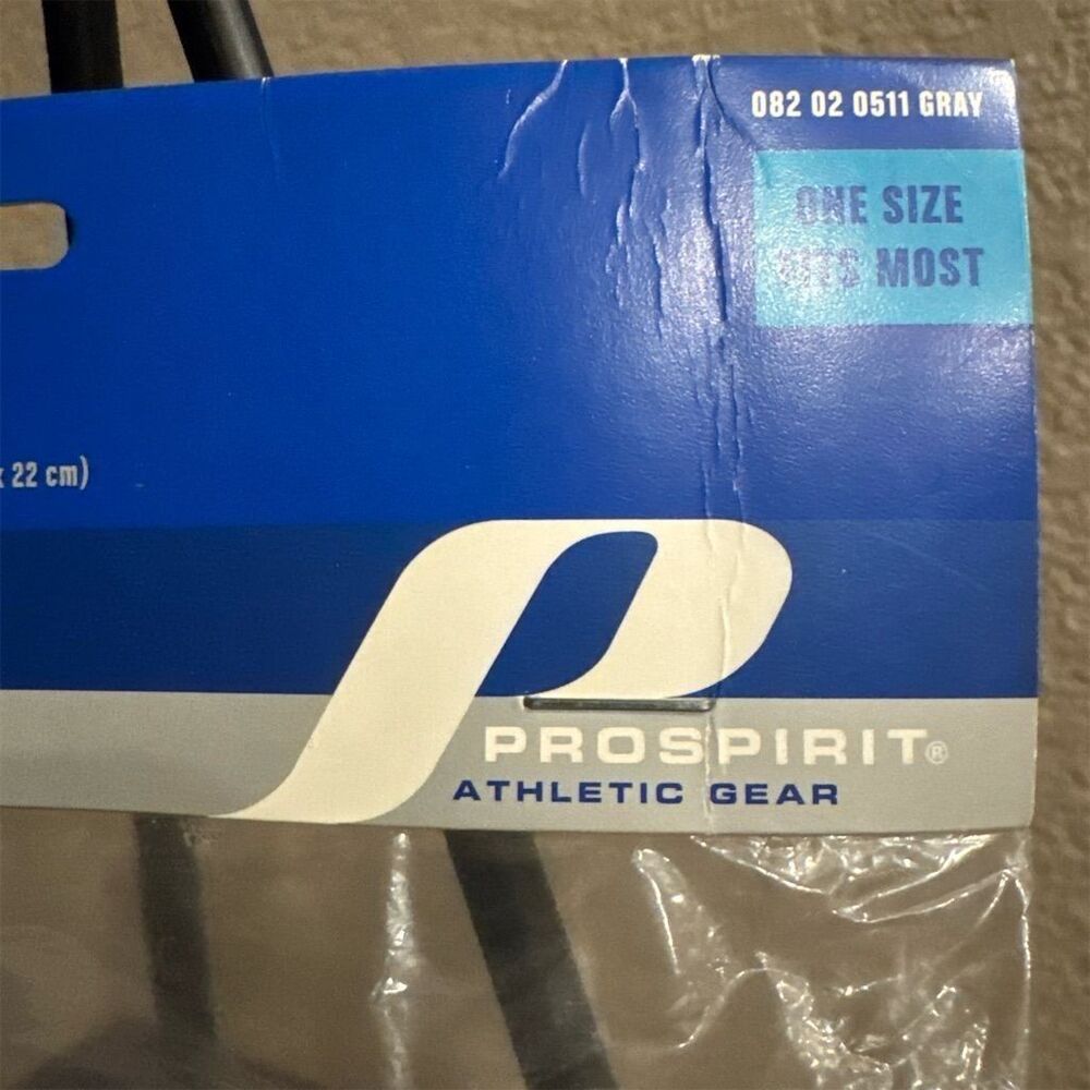 ProSpirit Gray Gym Towel Set: Headband, Wristbands & Hand Towel Combo